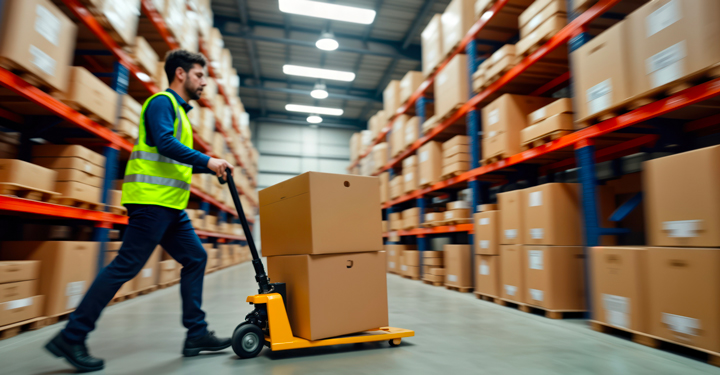 Sicurezza nella logistica: infortuni con carrelli roll e transpallet