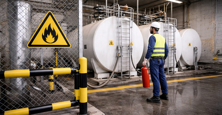 Rischio incendio nei depositi carburante aziendali