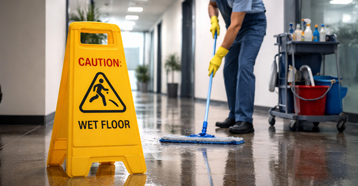 Incidenti pulizie lavoro: prevenzione e sicurezza operativa