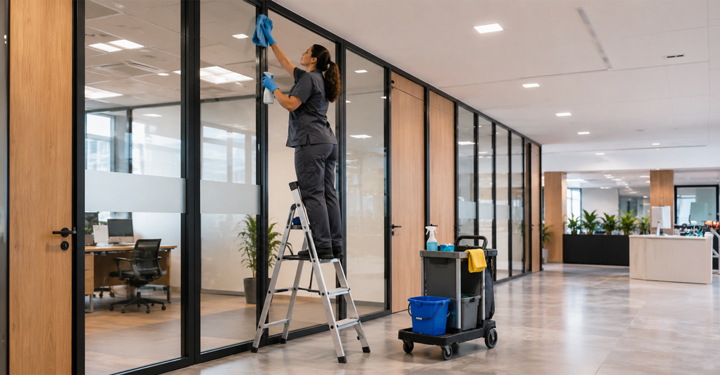 Pulizie in sicurezza: cadute e rischio elettrico da evitare
