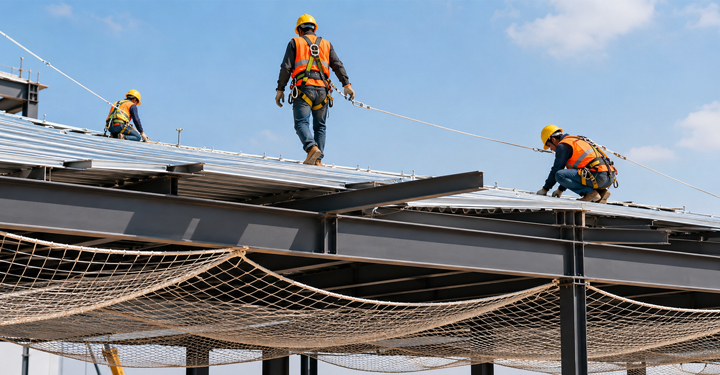 Reti di sicurezza: nei cantieri, cadute dall’alto da evitare 55 Reti di sicurezza: nei cantieri, cadute dall’alto da evitare