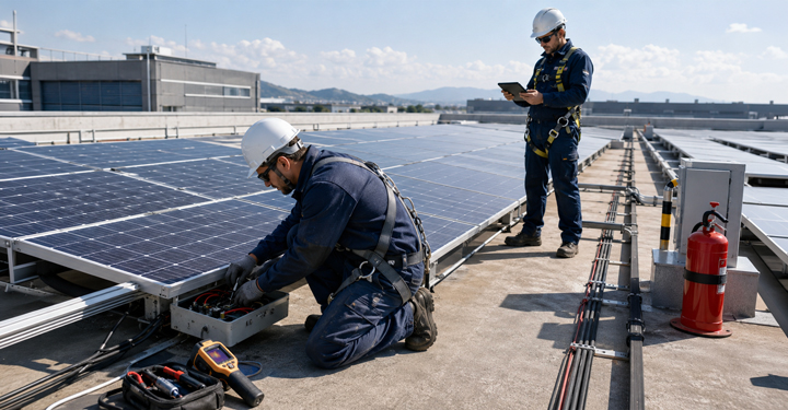 Fotovoltaico: manutenzione sicura contro il rischio incendio 74 Fotovoltaico: manutenzione sicura contro il rischio incendio