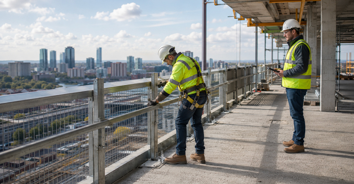 Parapetti nei cantieri: guida INAIL per prevenire le cadute