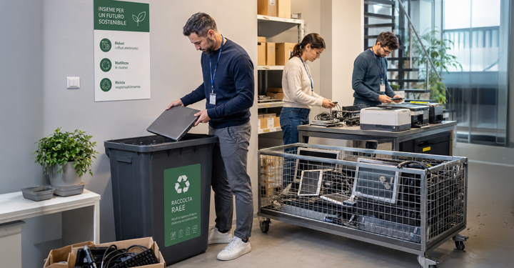 RAEE in azienda: raccolta più facile dei rifiuti elettronici